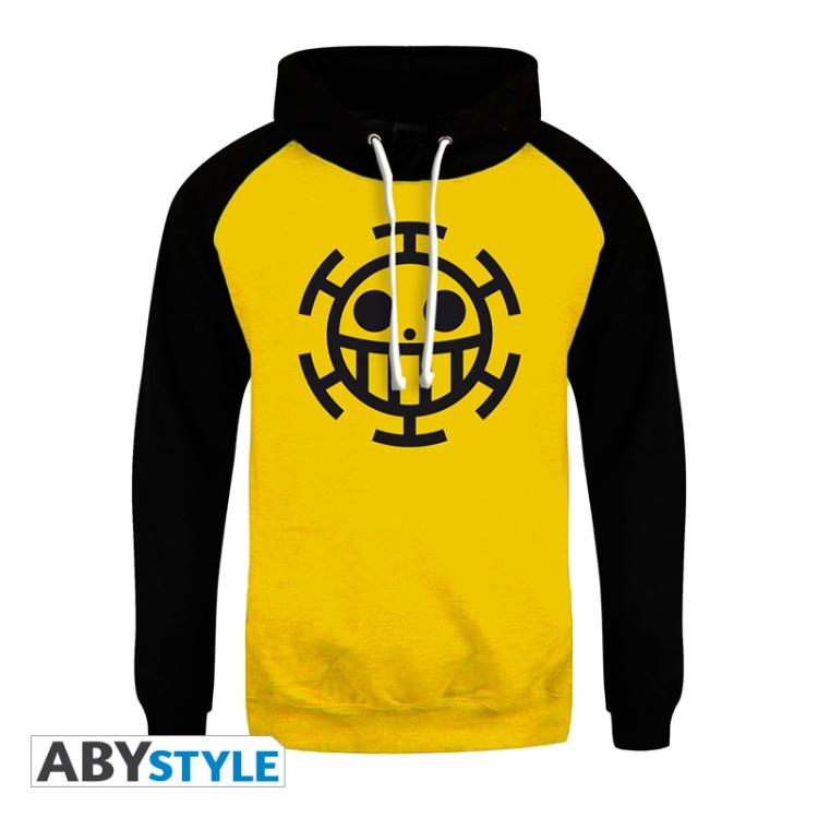 ABYSTYLE - ONE PIECE: SWEAT REPLICA TRAFALGAR LAW FELPA UOMO CON CAPPUCCIO TG. M