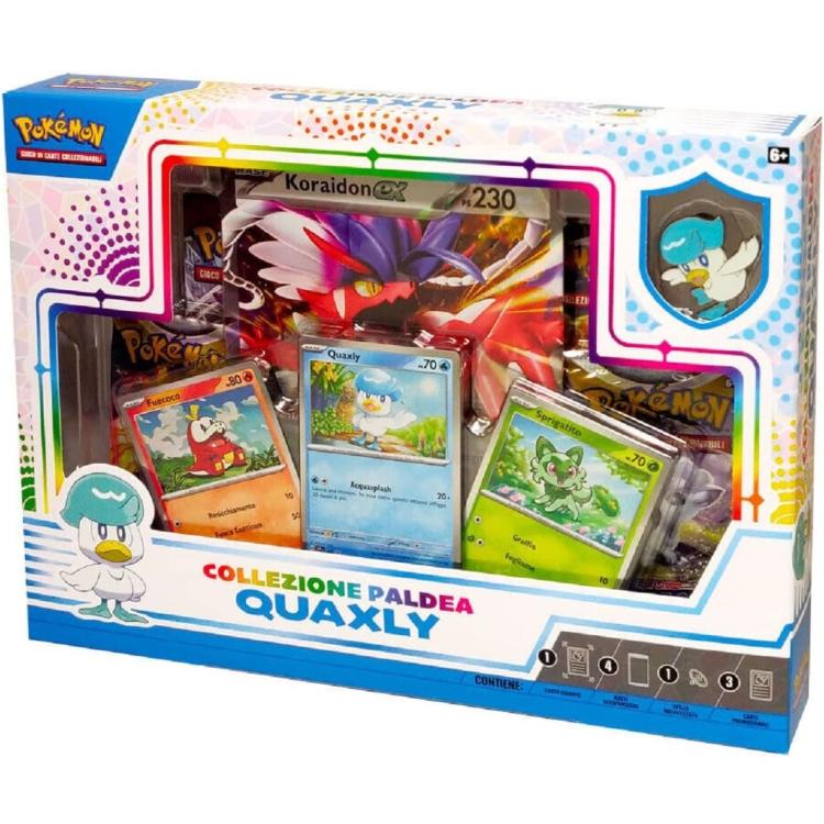 Pokemon Collezione Paldea Gcc (Quaxly) Gioco Carte Collezianabili Espansione Eng