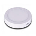 Plafoniera Esterno Led Faretto Faro Pannello Tondo Rotondo 12W-Luce Fredda 6500K