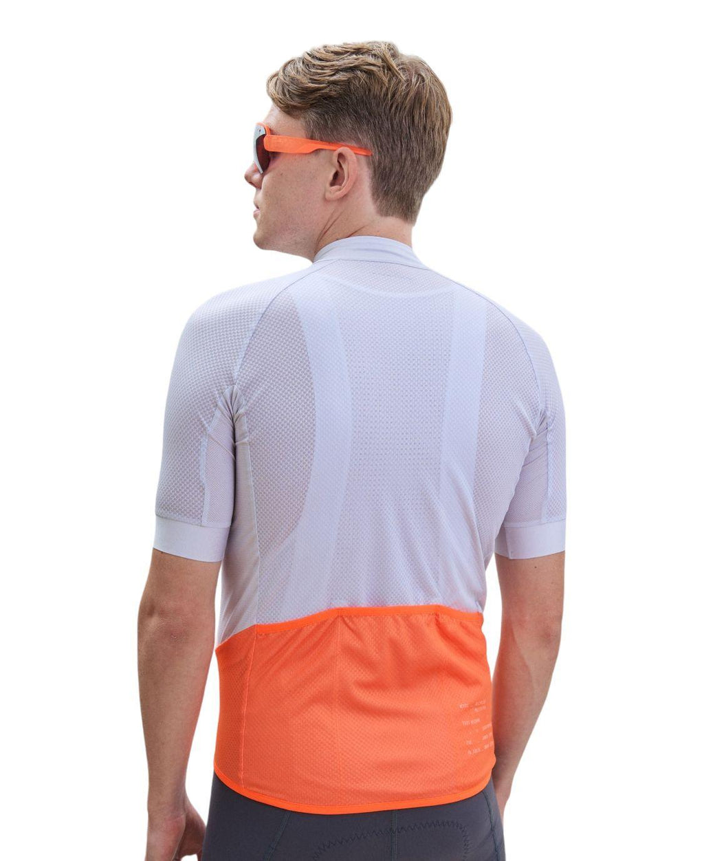 T-shirt Essential Road Logo Uomo Granite Grey/Zink Orange