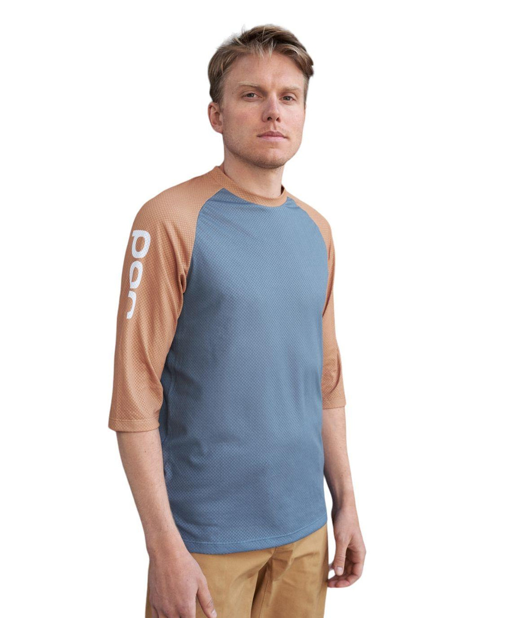 T-shirt MTB Pure 3/4 Uomo Calcite Blue/Aragonite Brown
