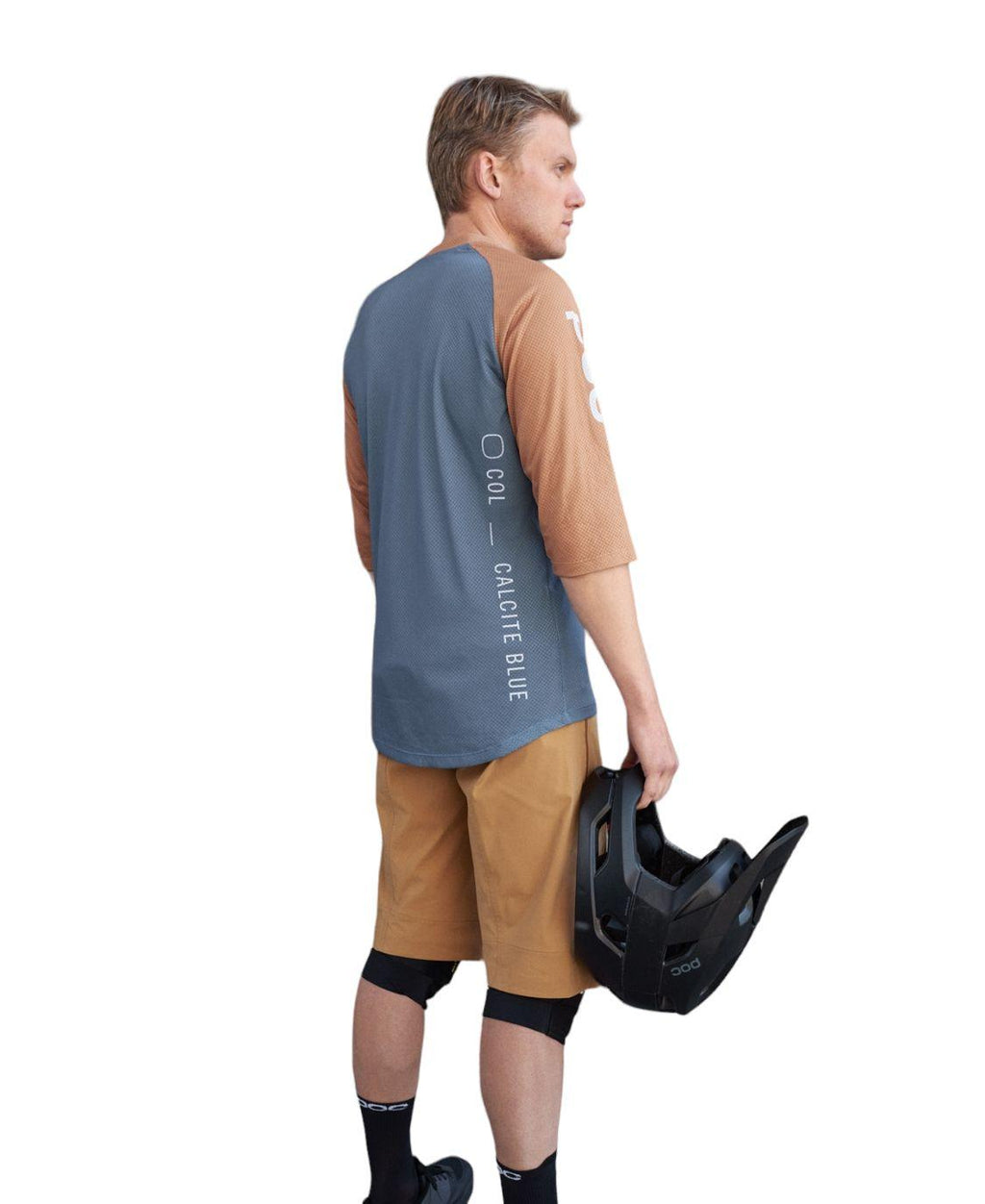 T-shirt MTB Pure 3/4 Uomo Calcite Blue/Aragonite Brown