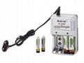 CARICA BATTERIE RICARICABILI CARICATORE 220 VOLT PER PILE AA-AAA 9V AC 220V CASA