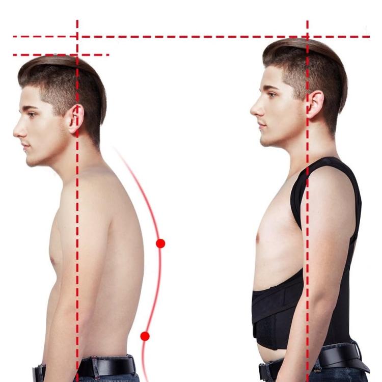 Tutore Correttore Posturale Supporto Schiena Fascia Busto Postura Spalle Tg. Xxl