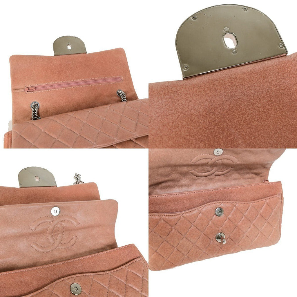 Chanel Classic Double Flap Medium in Pelle Rosa – Hardware Argento
