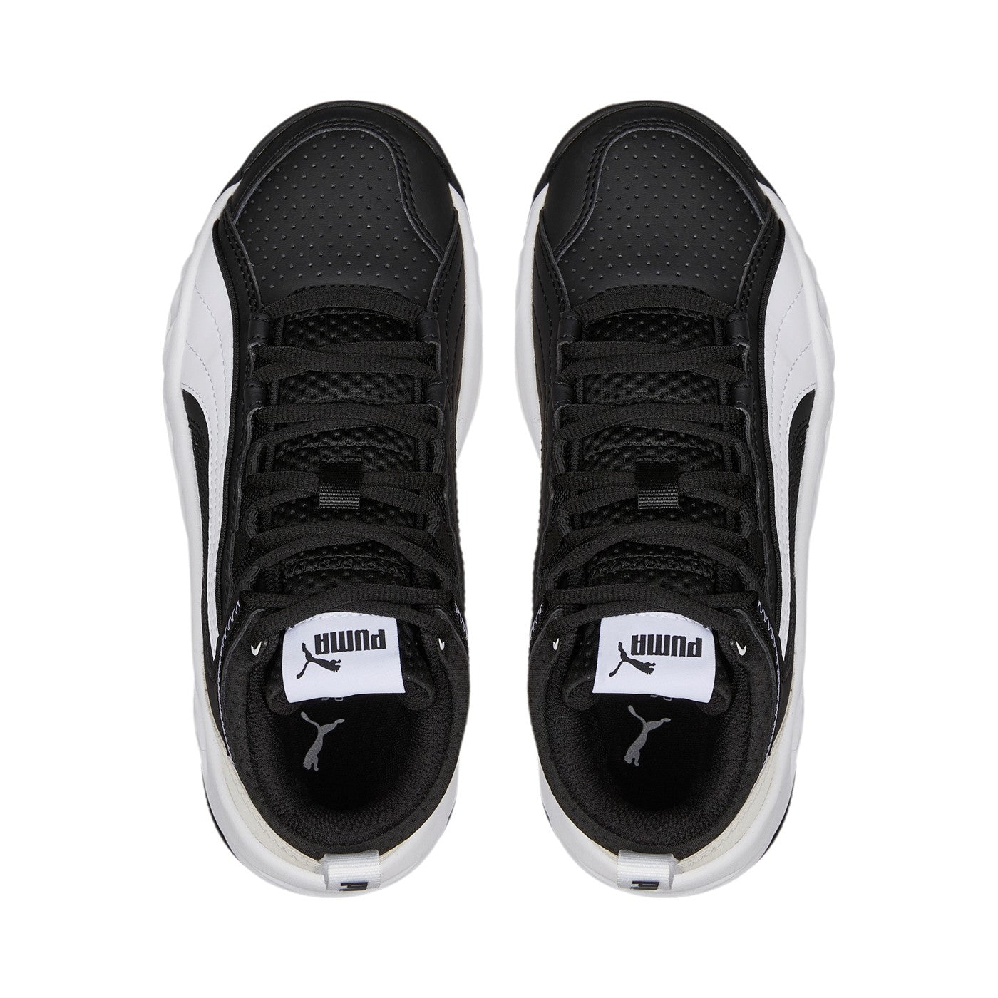 Puma sneakers alta da ragazzo Rebound Future Evo Core Jr 386170 01 black-white