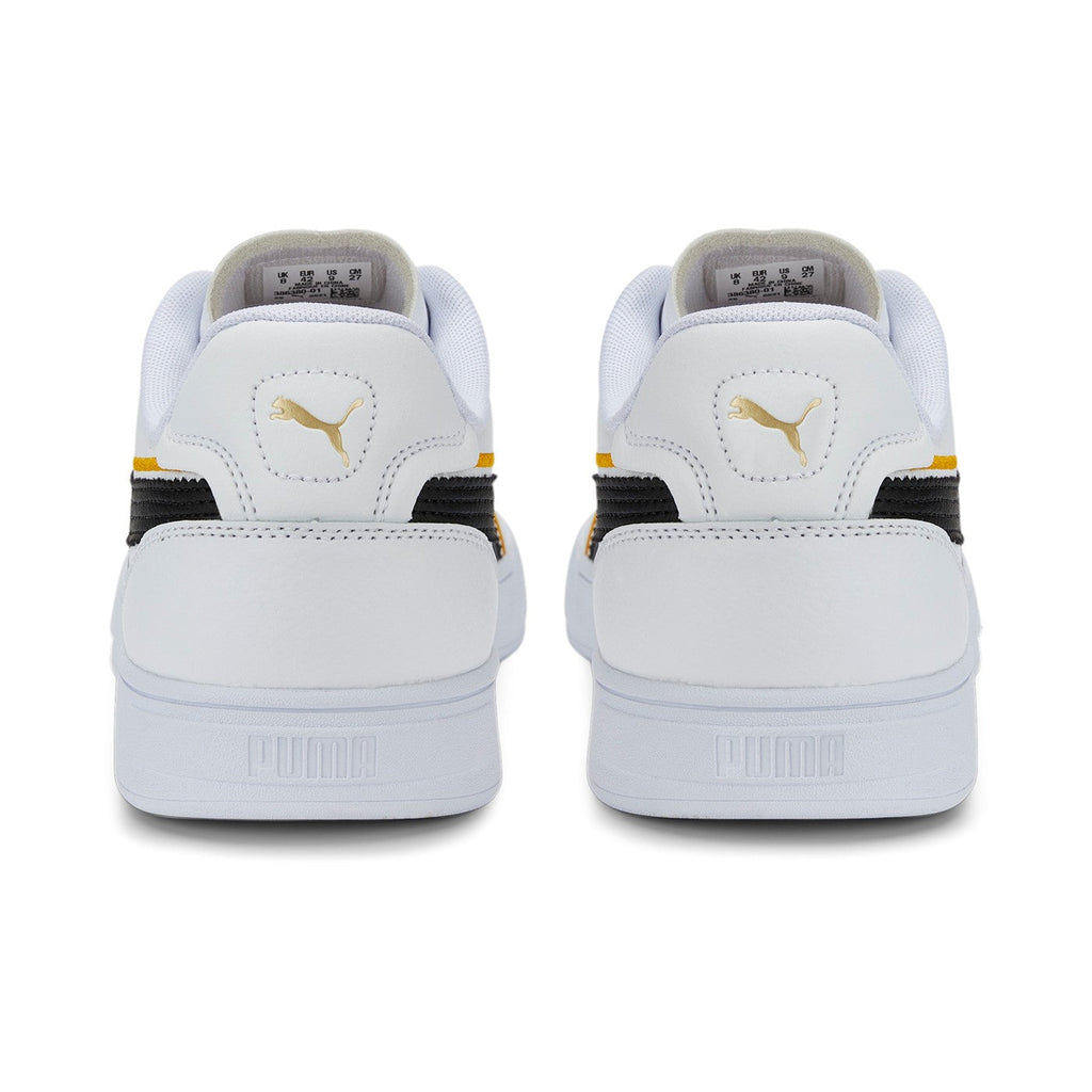 Puma scarpa sneakers da uomo Caven Dime FC 386380 01 bianco-nero-oro