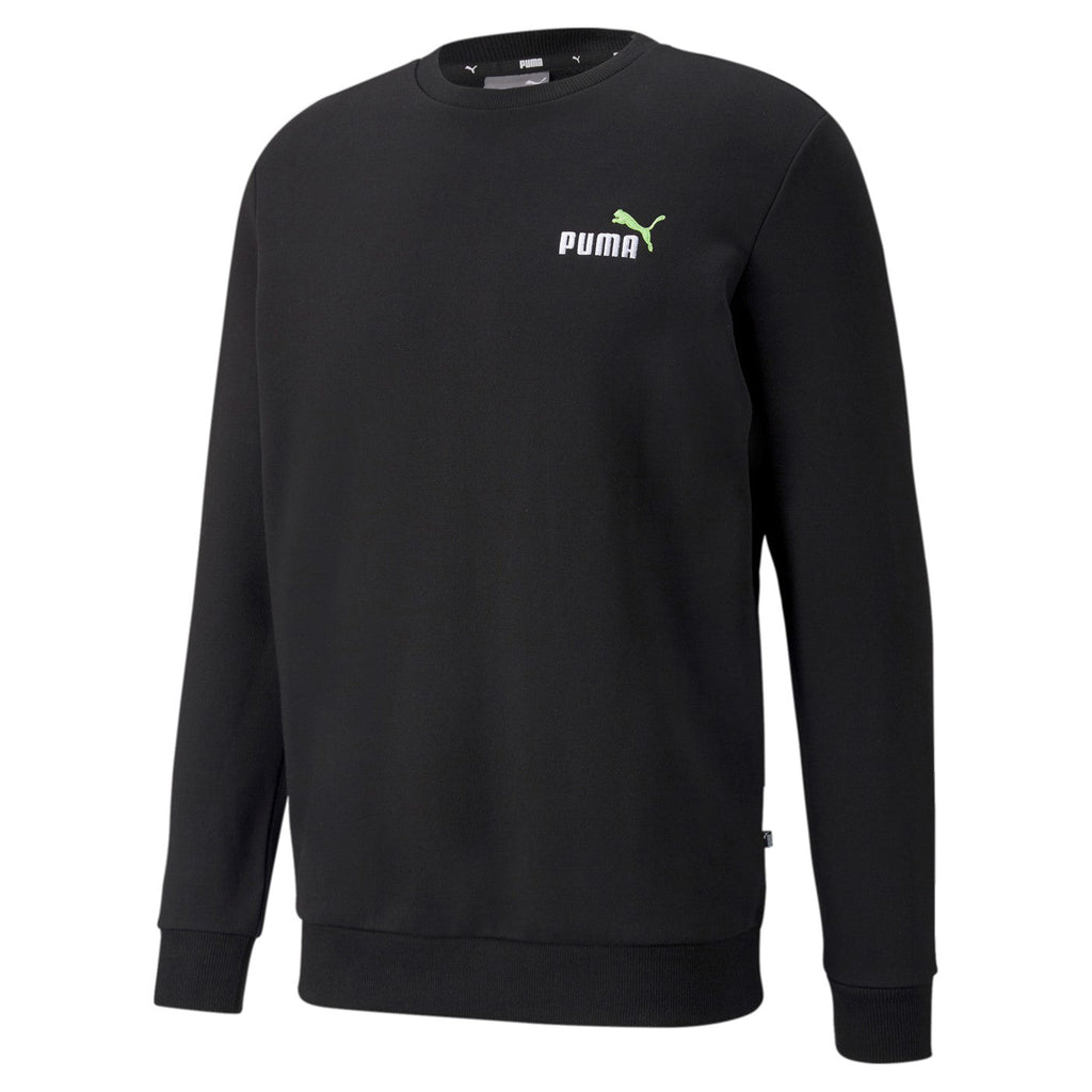 Puma ESS+ Embroidery Logo Crew FL 589249 51 black