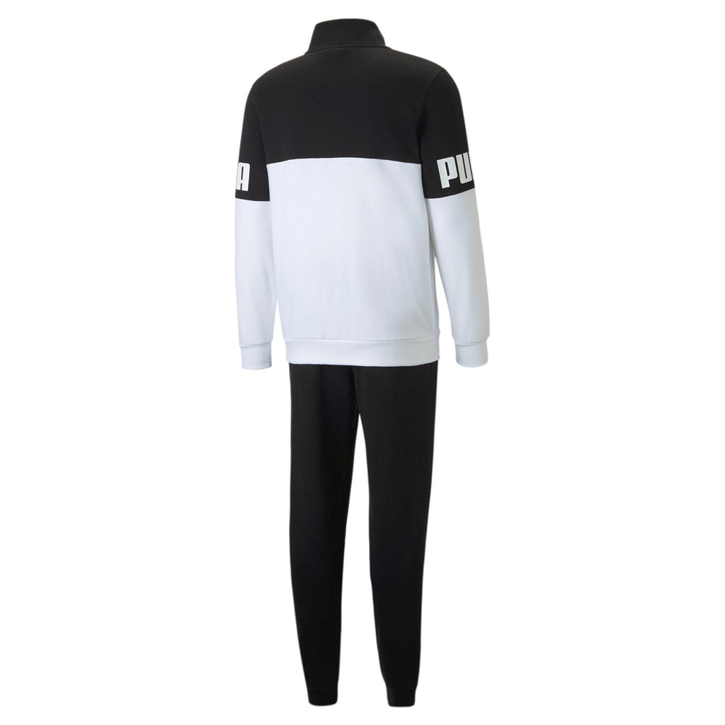 Puma tuta sportiva da uomo Power Colorblock 670038-01 nero-bianco