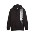 Puma Felpa con cappuccio da uomo e stampa logo grande 675919-01 nero