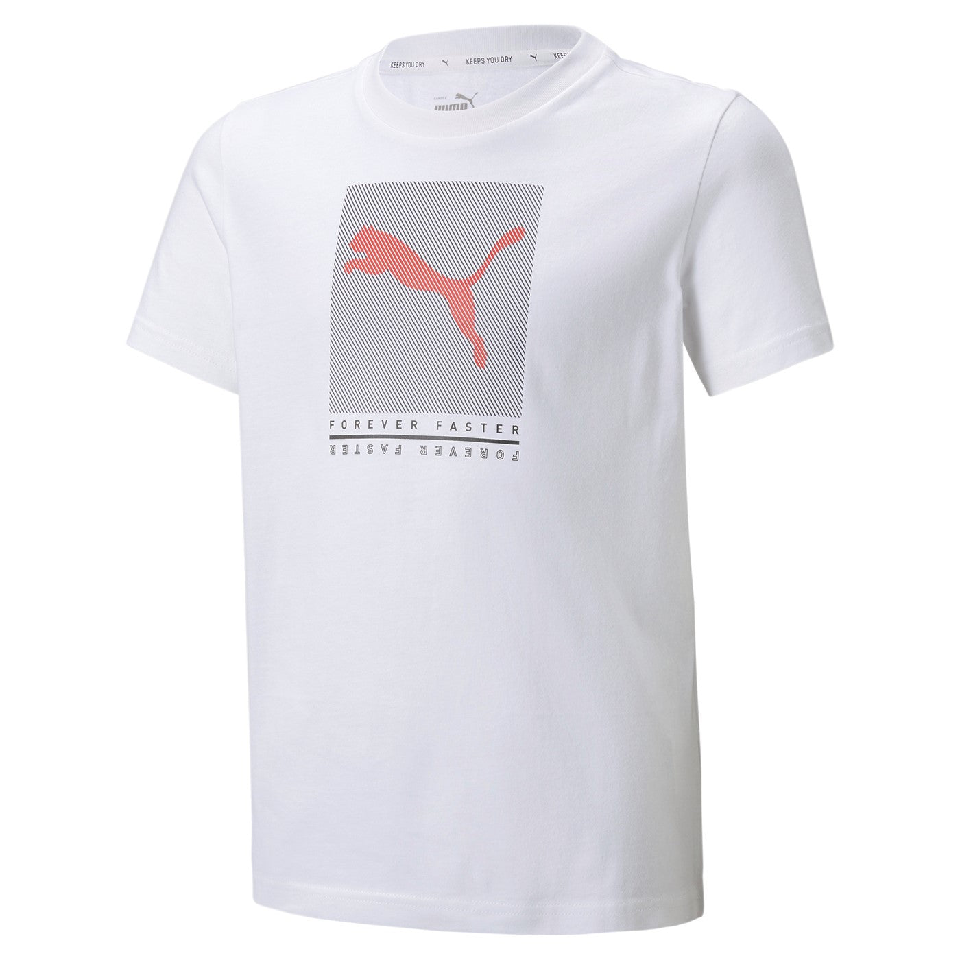 Puma maglietta manica corta da bambino Active Sports Graphic 846993 02 bianco