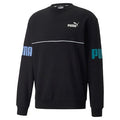 Puma felpa girocollo da uomo Power Colorblock Crew FL 849803 51 nero