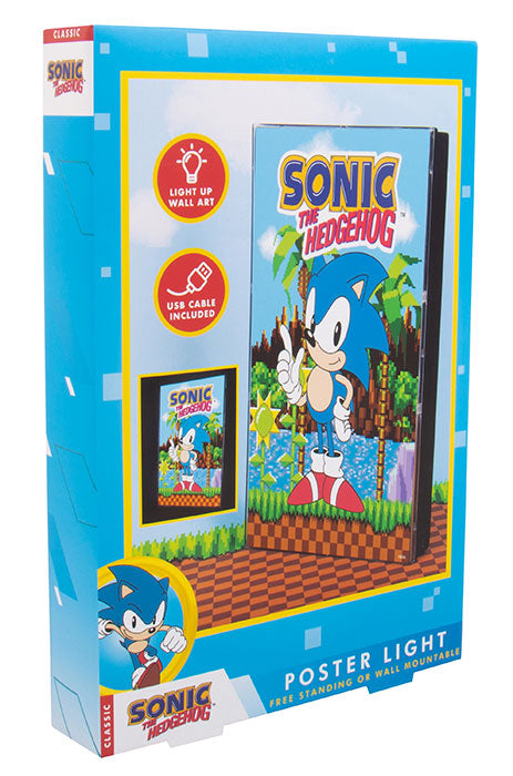 Fizz Lampada Poster Sonic The Hedgehog Led Light Lampada Notturna Da Collezione