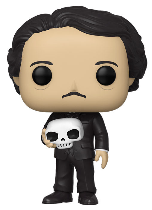 Funko Pop ! Icons Edgar Allan Poe (21) W/ Skull Teschio Figure Vinyl 9Cm Nuovo
