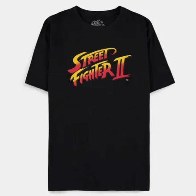 DIFUZED - T-SHIRT: STREET FIGHTER II XL LOGO GAME VIDEOGAMES VIDEOGIOCO PS4 PS5