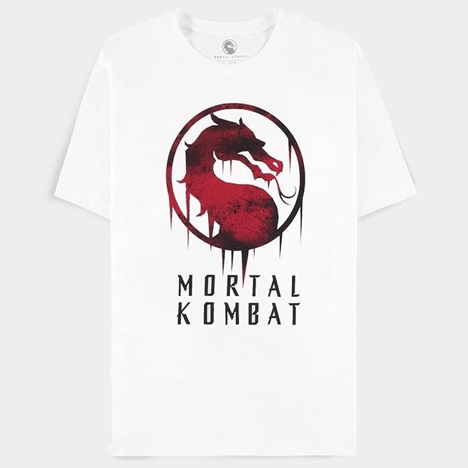 DIFUZED - T-SHIRT: MORTAL KOMBAT (L) MAGLIA LOGO VIDEOGAMES VIDEOGIOCO PS4 PS5