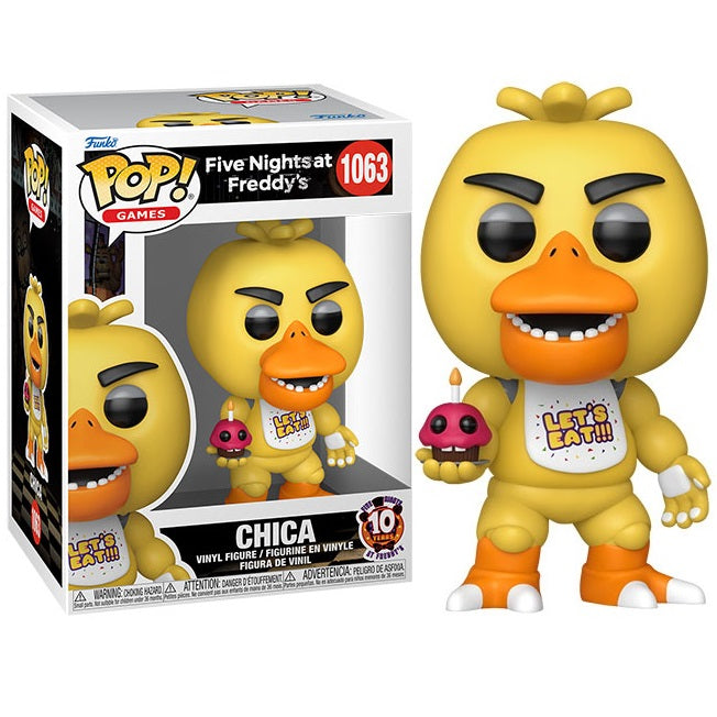 Funko Pop ! Games - Five Nights At Freddy'S (1063) Chica 10Th Vinyl Figure 9Cm