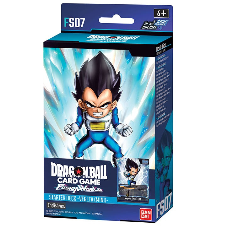 Dragon Ball Super Fusion World Starter Deck Fs07 Vegeta Mini Tgc Card Game Eng
