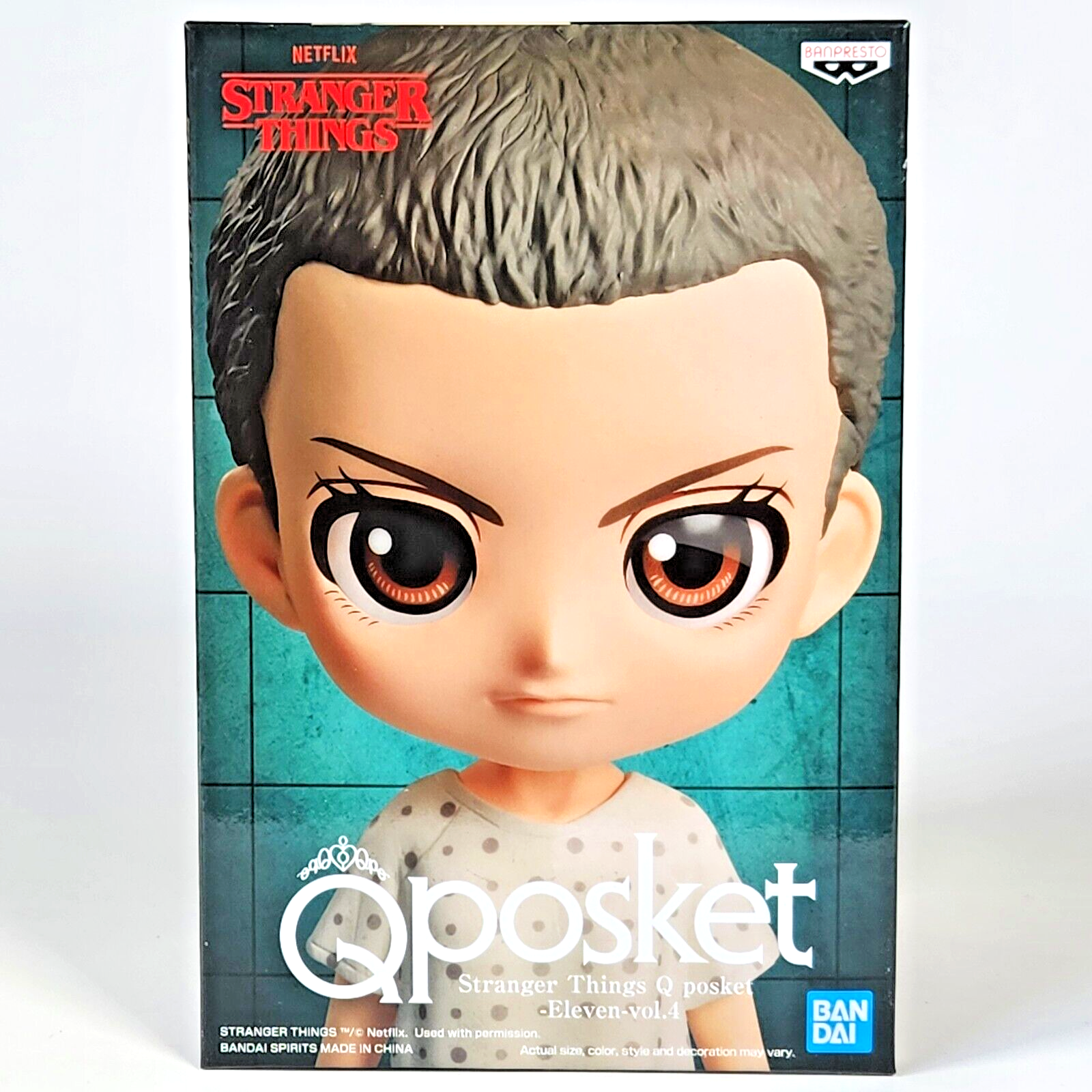 BANPRESTO Q POSKET (STRANGER THINGS) NETFLIX - ELEVEN VOL.4 STATUETTA PVC FIGURE