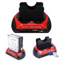 Dock Docking Station 2 Hd Hdd - Hard Disk 3,5 2,5 Sata Ide Box Case Usb Sd Tf Ms