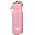 BORRACCIA TERMICA ACCIAIO INOX 500ml BOTTIGLIA THERMOS CON PIPETTA 12-24h ROSA