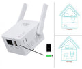 AMPLIFICATORE SEGNALE WIRELESS WIFI AP PARETE RIPETITORE RANGE EXTENDER LAN RETE