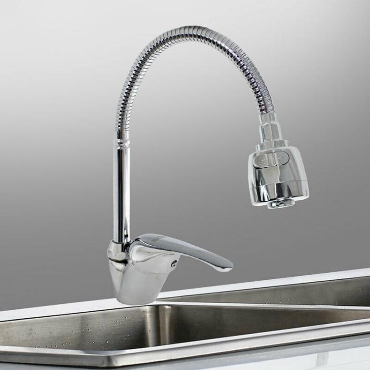 Rubinetto Canna Alta Flessibile Miscelatore Lavello Cucina Doccetta Bari 52934