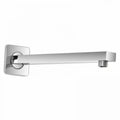 BRACCIO PER SOFFIONE DOCCIA QUADRATO ACCIAIO CON ROSONE CROMATO BAGNO 35CM 59495