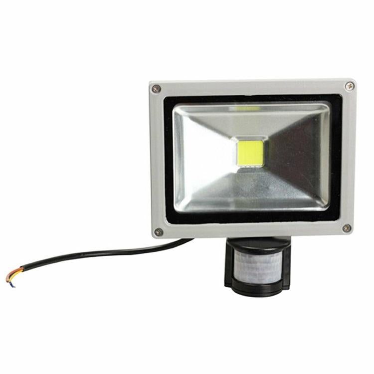 Faro Led 10W Da Esterno Faretto Con Sensore Movimento E Crepuscolare Luce Fredda