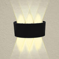 APPLIQUE A PARETE LED NERO 18W LUCE NATURALE 4000K ESTERNO UP&DOWN IMPERMEABILE