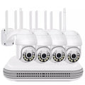 Kit Videosorveglianza Wireless Nvr 4 Canali 4 Telecamere Ptz Motorizzate Wi-Fi