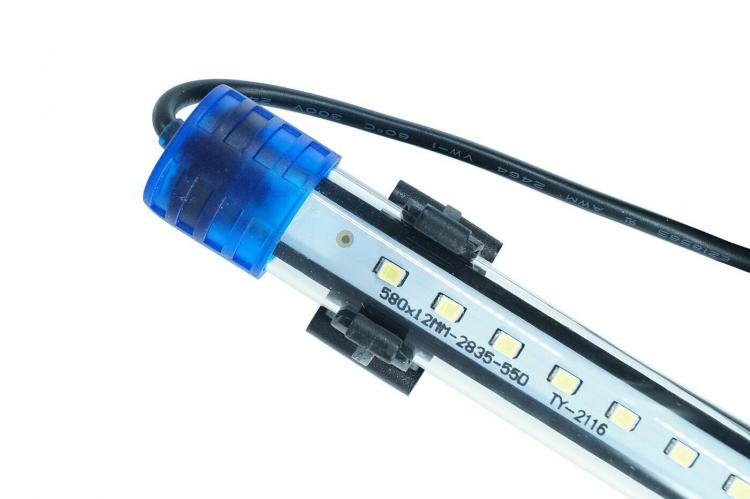 Barra Led Lampada Neon Per Acquario Impermeabile Immersione Luce BLU 60CM