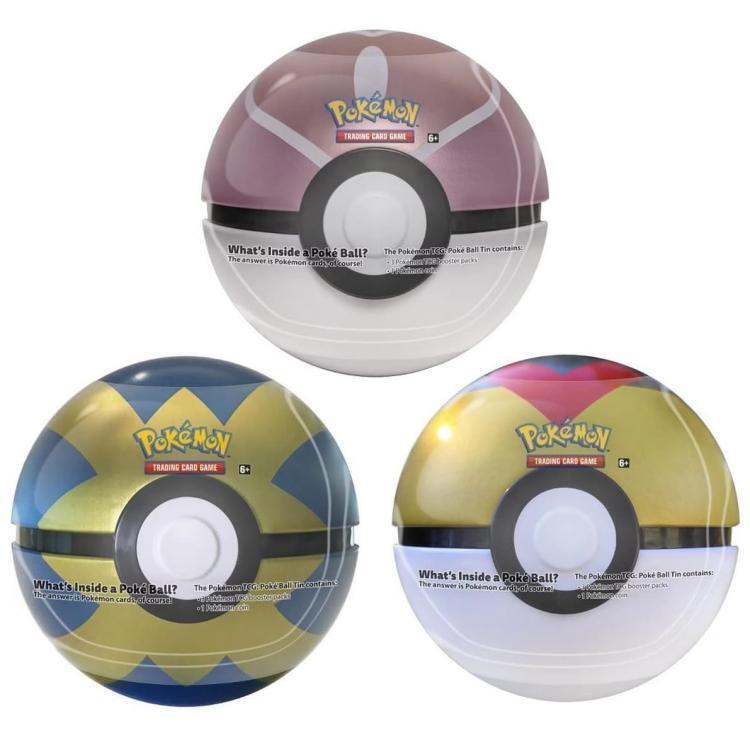 Pokemon - Poké Ball Tin Spring 22 (Rosa/Pink) Tgc Velox Pokeball Gioco Carte Ita