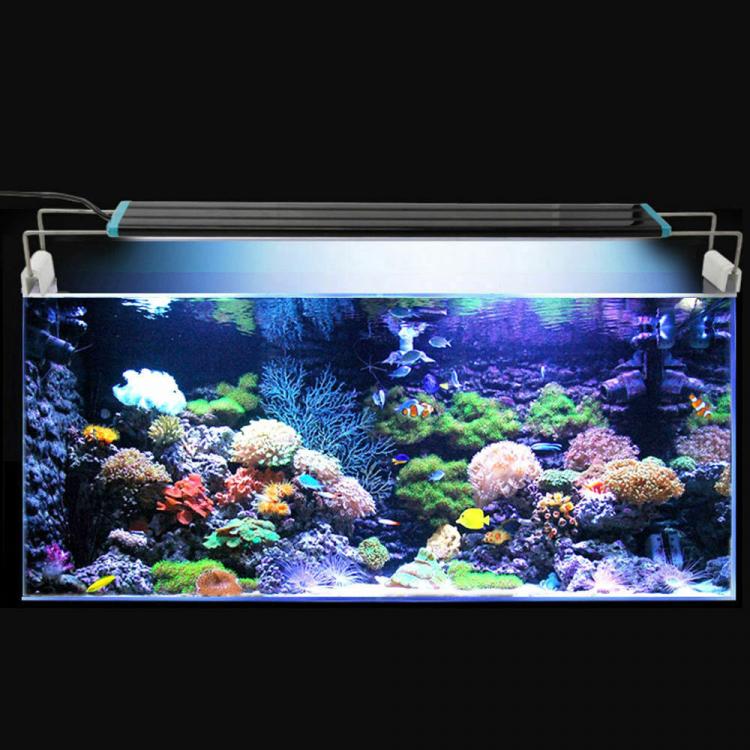 Plafoniera Led Luce Bianca Blu Lampada Per Acquario Barra Da 20 A 30Cm Slim -D53