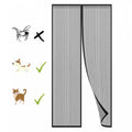 Zanzariera Magnetica 90X210 Tenda Per Porte Finestre Universale Calamita - Nera