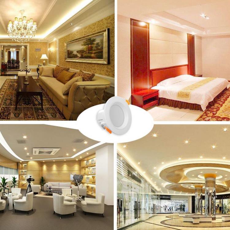 2x FARETTO INCASSO LED 5W 3in1 LUCE BIANCA FREDDA NATURALE CALDA SOFFITTO MOLLA