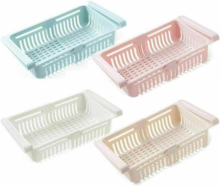 Organizer Frigo Cassetto Contenitore Salvaspazio Cestello A Ripiano Frigorifero