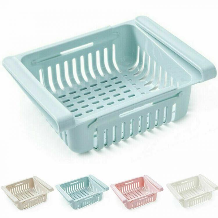 Organizer Frigo Cassetto Contenitore Salvaspazio Cestello A Ripiano Frigorifero