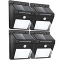 4 LAMPADA LED SOLARE DA ESTERNO GIARDINO FARETTO FOTOVOLTAICO CON SENSORE LUCE