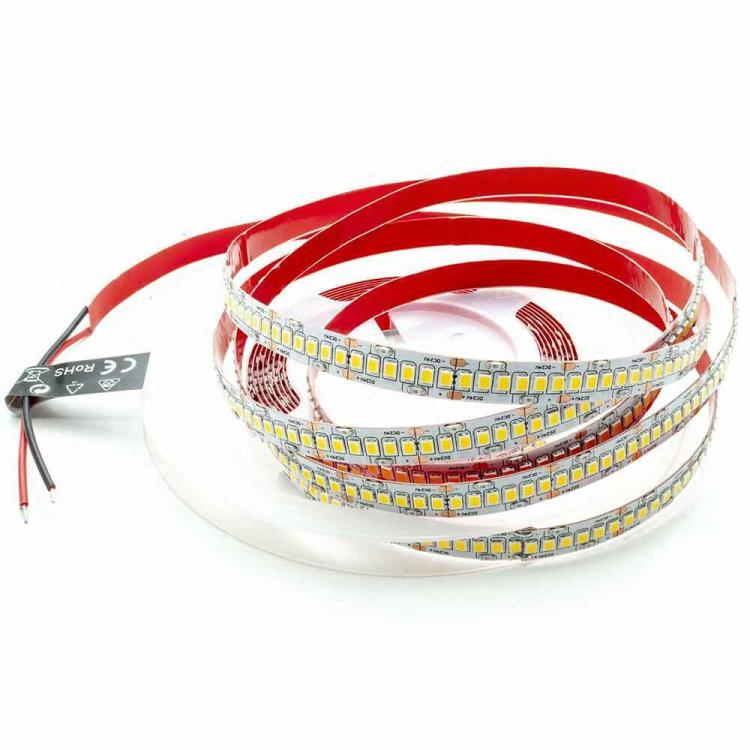 Strip 5M Striscia 600 Led 2835 61W 24V Bobina 5 Mt Biadesiva | Luce Calda 3000K