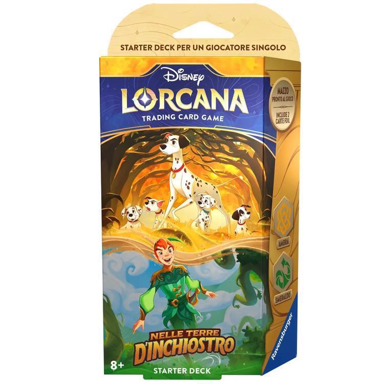 Disney Lorcana Nelle Terre D'Inchiostro Starter Deck Ambra/Smeraldo Card Tcg Eng