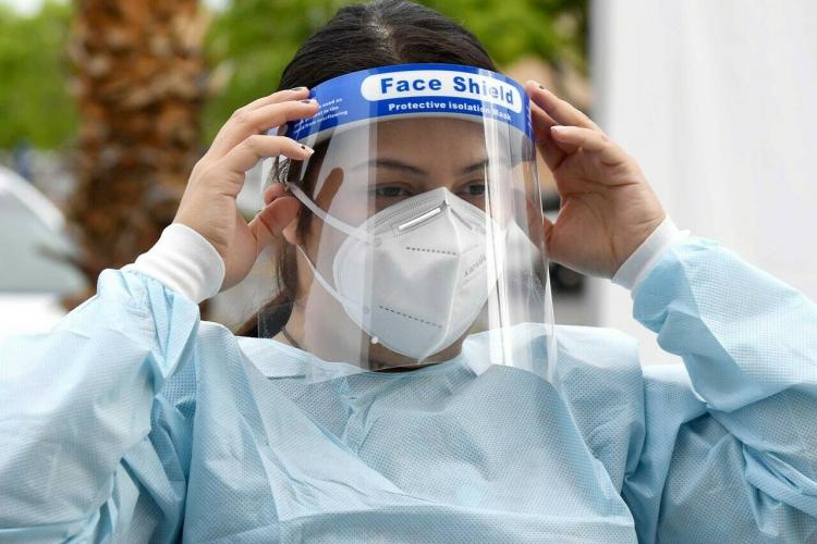 10 Visiera Protettiva Trasparente Integrale Viso Protezione Paraschizzi Da Testa