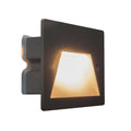 Faretto Segnapassi Ip65 Led 3W Incasso Scatola 503 Per Scale Giardino 6000K/Nero
