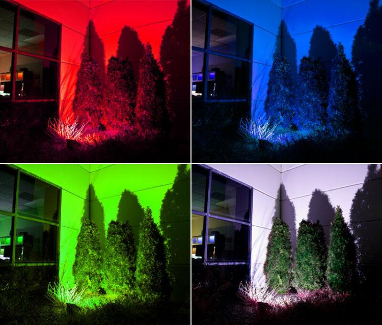 Faro Faretto Rgb Proiettore Led Multicolore Ip66 Int - Esterno Telecomando 100W