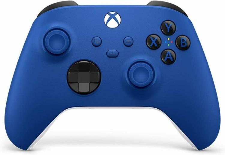 Controller Microsoft Xbox Serie X/S Blue Shock Pad Wireless One Joypad Blu Nuovo
