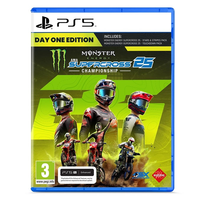 Monster Energy Supercross 25 Day One Edition  Ps5 Gioco Eu Ita Playstation 5