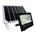 Faro Faretto A Led 200W Smd Con Pannello Solare Sensore Crepuscolare Telecomando