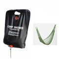 Kit Amaca Da Giardino In Nylon 200 X 80 + Doccia Solare Da Campeggio Estate Mare