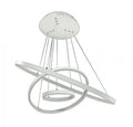 Lampadario Cerchi Soffitto Led A Sospensione Regolabile 48W 3000K/Bianco Caldo