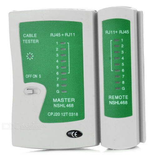 Tester Cavo Di Rete Lan Telefonico Rj45 / Rj11 / Rj12 Network Ethernet